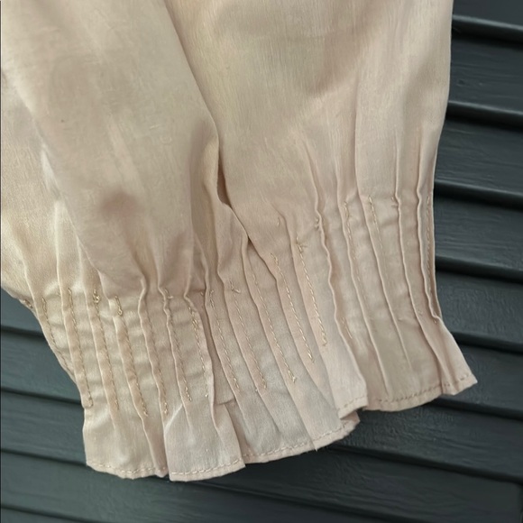 Rodner Figueroa Amazing Coquette Beige-y Pink Ruffle Dress, Size Small - Picture 5 of 15